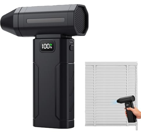 Soplador De Aire Comprimido | 6000mAh Ventilador Inalámbrico de Limpieza de Polvo de Alta Velocidad | Ventilador Soplador para El Hogar - para Hogar Oficina Ordenadores de Sobremesa Coche