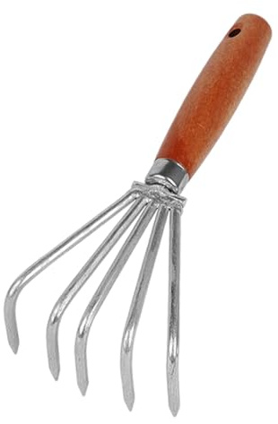 Handrechen Handgrubber Gartenwerkzeug 10x24 cm für Gartenarbeit, Strand, Park, Hof und Terrasse - Vielseitiges Graben und Jäten