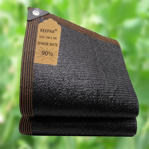 Rete ombreggiante anti sole Protezione-UV - con occhielli Vela ombra Serra Giardino Terrazza Balcone Traspirante Resistente alle intemperie (3m*m3)