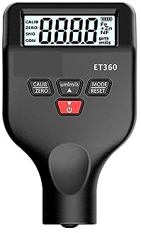 ET360 Spessimetro magnetico for auto Mini tester Strumenti di misura 0-1500um Car Paint Making Automotive Tester,Alta precisione(Noir)