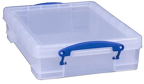 Really Useful Box Plastic Storage 4 Litre Clear