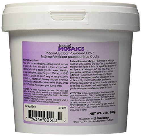 Gray Powdered (Sanded) Grout - 2 lbs