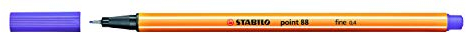 Stabilo Point 88 Fineliner / Pigment-Liner, 88/55, Violett, 3 Stück