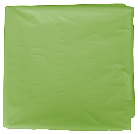Fixo Kids - Pack de 25 Bolsas Plastico Disfraz, 65 x 90cm, Color Verde Claro, Crear Disfraces Carnaval y Otras Fiestas, Reciclable 100%, Agujero de Seguridad Antiahogo, Customizables