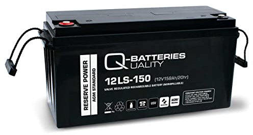 Q-Batteries 12LS-150/12 V – 158 Ah blybatteri standardtyp AGM VRLA 10 års typ