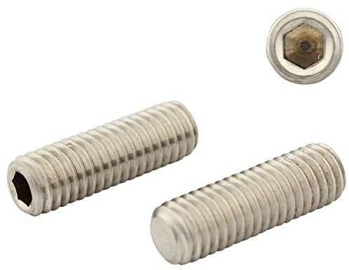 Gewindestifte mit Kegelkuppe und Innensechskant Antrieb - M3x20 - (10 Stück) - Madenschrauben - DIN 913 (ISO 4026) - aus rostfreiem Edelstahl A2 (V2A) - SC913