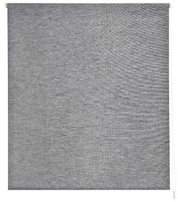 Estoralis | BRAN | Modernes Design-Rollo | Lichtdurchlässig Stoff | Farbe - Grau | 150 x 255 cm (Breite/Höhe) Stoffgröße 147 x 250 cm | Rollos für Fenster und Türen