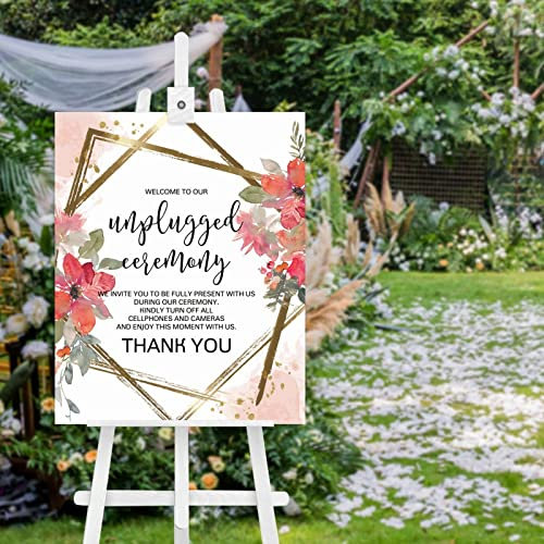 Modernes Hochzeitsschild aus Holz, personalisierbar, Willkommensschild für Hochzeit, Eingang, Willkommen bei unserer Hochzeit, Willkommensfeier, Hochzeitsschilder für Zeremonie, 50,8 x 40,6 cm