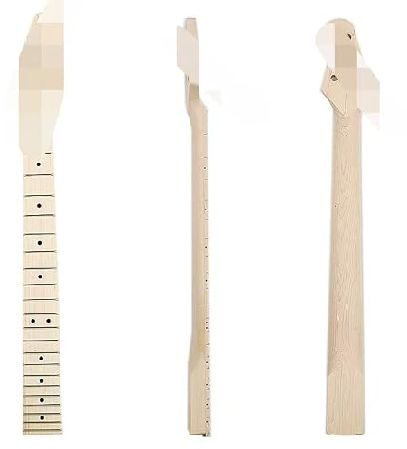 Ogdni 22 Bünde für E-Gitarre, Hals aus Ahorn, Griffbrett für ST-Gitarre, Ersatzteil 4 x 2 Kopfplatte