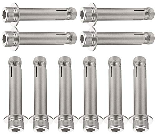 Ankerbolzen, Expansionshülse aus Edelstahl, Ankerschraubenbolzen, Expansionsbolzen – Verlängerungsbolzen aus Edelstahl 304, Expansionsschraube, M8*100 10 Stück (Farbe: M8*70 10 Stück) (Farbe: M8*80 1