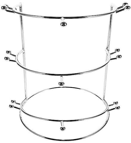 ABOOFAN Tiara-Ausstellungsständer Dreistufiger Kronenhalter Brautkronen-Ausstellungsständer Kristall-Stirnband-Organizer Schmuckturm Für Stirnbänder Fliege-Ausstellung