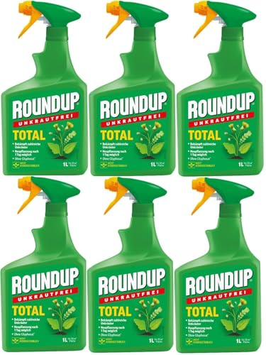 6 X 1L Roundup®Unkrautfrei Total