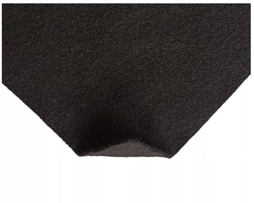 TAPHICEROS Filzstoff | Schwarz, 100cm x 150cm 2mm | Nadelfilz Superflex | Bespannstoff aus Filz | Meterware | Innenraumverkleidung Bezugsstoff Bastefilz für DIY Auto Box Liner