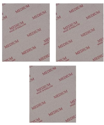 realizzati in Soft Pads Levigatura Spugna Levigatura Lucidatura Wet Dry Foam Lavabile Riutilizzabile grana fine Taglio Veloce Granulometria (3 pezzi_ 02606 softpad, Grana 60 medio)