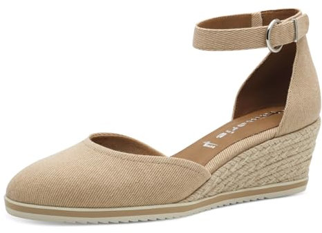 Tamaris Damen Klassische Ballerinas, Frauen Flats,Comfort Lining,TOUCHit-Fußbett,Slip-ons,klassisch elegant,Ballerinen,TAN,38 EU