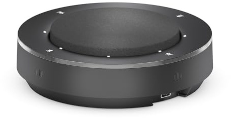 PureLink Vuelogic Konferenzmikrofon, Zusatzmikrofon Erweiterungsmikrofon für Vuelogic VL-VB300, Plug & Play, Geräuschunterdrückung, für Konferenzraum, Home Office, Büro, Schwarz