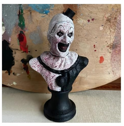 Statua Di Clown Di Halloween Arte La Figura Di Terrifier Film Horror Action Figures Killer Clown Busto Scultura Fantasma Clown Decor Da Collezione For Feste Forniture For La Casa Home Office(3)