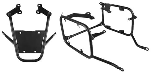 DZSLLOOI Gepäckträger Gepäckträger für CB500X für CB400X 2019 2020 2021 2022 Motorrad Top Case Satteltasche Pannier Halterung Edelstahl Motorrad-Gepäckträger(One Set BK)
