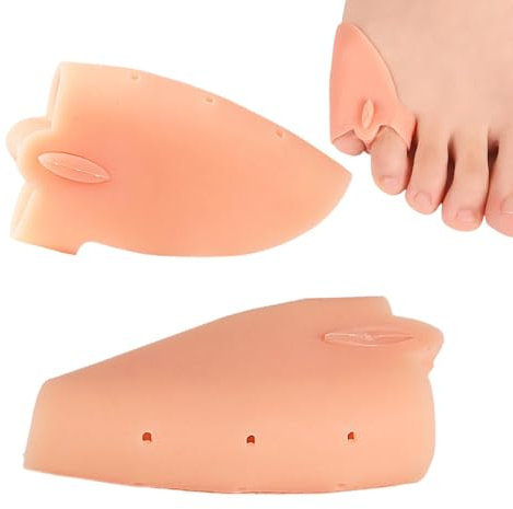 Acunny Almohadillas correctoras para dedos pequeños, separador de dedos de silicona, separador de dedos de los pies, separador de dedos de los pies, corrector para mujeres, hombres, adultos