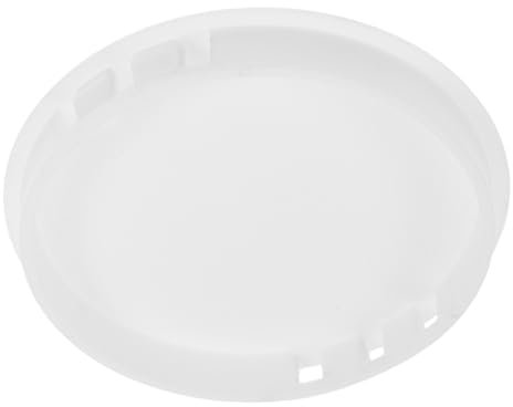 Garneck Tapa Redonda Para Conducto De Ventilación De 80mm, Plástico Blanco, Diseño De Resorte Flexible, Ajuste Firme y Estable, Para Uso Doméstico, Comercial e Industrial,