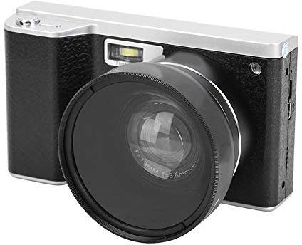 Rankomu Fotocamera digitale 4K, 24MP FHD 1080P IPS Touch Screen, obiettivo grandangolare, zoom digitale 8x, design compatto per fotografia e videografia