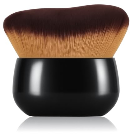 Extra Large Makeup Brush & Self Tanning Brush For Self Tanner，For Foundation，Arms And Legs makeup&Bronzer Blend, Body Makeup,Face&Back Makeup - Easy Use, Wet/Dry Use (Black)