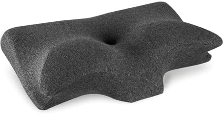 Straame Memory Foam Neck Pillow – Contoured Support Pillow for Side, Back & Stomach Sleepers – Ergonomic Butterfly Design with Washable Cover