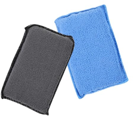 UTHCLO 2pcs Car Cleaning Sponges Double Sided Scrubbing and Wiping Auto Interior Cleaning Tool Soft Non Scratch Material Multi Purpose