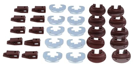 Spacnana Kit de Reparación de Guías para Cajones, Kit de Guías para Cajones de Aleación de Aluminio con 50 Accesorios para Rite Trak II, Instalación Rápida y Experiencia de Deslizamiento Suave