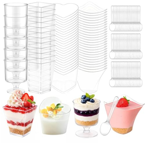 MoguGo 80 stycken dessertglas plast