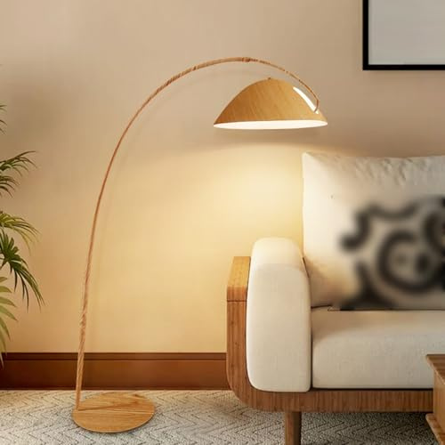 Lámparas de pie de arco para sala de estar Lámpara de pie creativa moderna Lámpara de esquina de pie ajustable sobre el sofá Luz de lectura arqueada 3 temperaturas de color para oficina, cuarto de