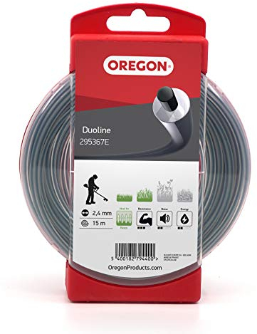 Oregon 295367E Fil de coupe rond Duoline, 2,4 mm, 15 m