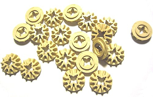 20 Stück LEGO TECHNIC Zahnrad 12 Zähne in Beige.
