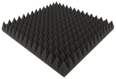 Akustikpur - 12 St. ca. 50 cm x 50 cm x 7 cm - Akustikschaumstoff,Pyramiden Akustik Schaumstoff,Akustik Dämmung
