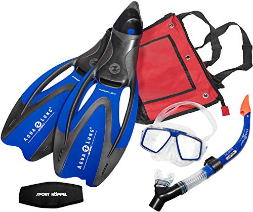 Aqualung Tauchset Proflex Flosse - Diego Schnorchel Set mit Cozumel Tauchmaske - Set (44-46)