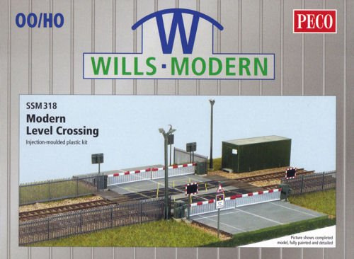 WILLS SSM318 Modern Level Crossing Kit - HO Scale - 1435mm Rail Gauge - Model Vehicle Track Kit