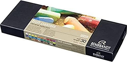 Rembrandt Professionelles Weiche Pastelle Set Allgemeine Farbauswahl | 30 halbe Pastelle