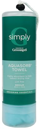 Groomers Medium Aquasorb Pet Towel | Microfibre Chamois Professional Dog Grooming Essentials | Super Absorbent Lint Free