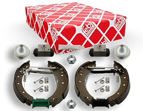 febi bilstein 37524 Bremsbackensatz mit Anbaumaterial, 1 Stück | Kompatibel mit: PEUGEOT 206 Schrägheck, 206 Stufenheck, 206 SW