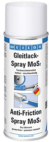 WEICON Gleitlack Spray MoS2 400ml Trockenschmiermittel Gleitlager Motoren uvm