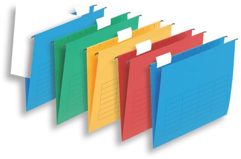 Flex Dossiers suspendus en papier kraft Assortis Lot de 5