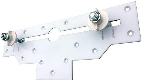 Rawlplug Wash Basin Fixing Kit Wall Mounted | Mounting Kit for Washbasins with Slim Plate and Screws | Bathroom Sink Fitting | Wall Hung Basin | Bathroom Fixtures | R-SFX-M10-300