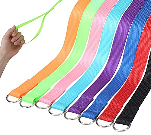 HOMIMP Slip Lead Dog Leash 6 FT- 8 PCS Bulk Colors Kennel Control Leashes for Small Medium Large Dogs Puppy Animal Rescue, Grooming - Heavy Duty Strong Nylon 6 Foot Long for Shelter, Vet, Training