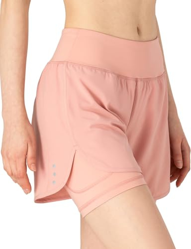 donhobo dam sportshorts sommar 2 i 1 korta byxor snabbtorkande löparshorts fitness yoga jogging träning sportbyxor