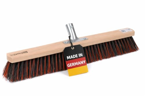 Spezieller Straßenbesen Arenga Mix Borsten 80 cm Lang Besen ohne Stiel | Mit Metall-Stielhalter Ø28mm, ArengaMix-Borsten, Für groben und feinen Schmutz