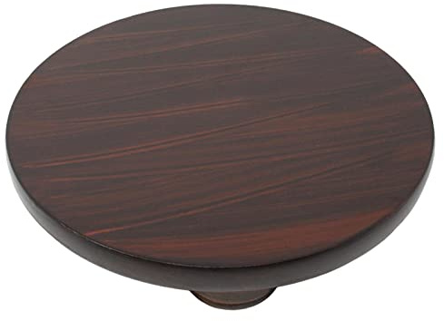 Chapati Rolling Board - Round Wooden Roti Chakla for Indian Puri, Patla, Polpat, Pastry, Tortilla, Fondant Kneading With Feet and Foam Cover (No11-27.5cm)