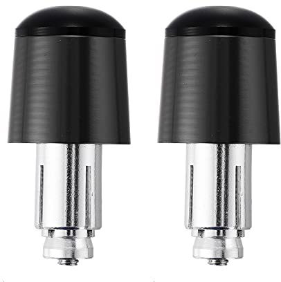 Motoforti Lenkerenden Schwarz 2St Für Motorrad CNC-Aluminium 18-19mm | Innendurchmesser 18-19Mm, Größe 6,5X3Cm, Für Hohllenker Und Originallenker, Schutz