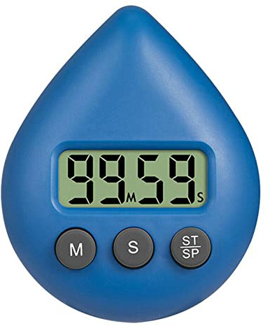 Donkivvy Timer digitale per doccia impermeabile, 3 colori risparmio energetico timer digitale spazzolino da denti, timer goccia LCD doccia timer