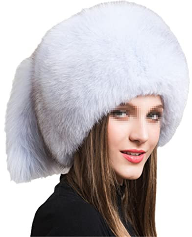 keusyoi Winter-Damen-Ski-Kappe, Mode, Fellmütze, russisch, warm, für den Außenbereich