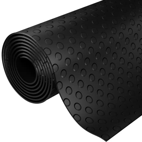 5m x 1.5m Coin Rubber Anti-Slip Garage Matting Flooring Roll 3mm Thick | 500cm x 150cm Floor Mat